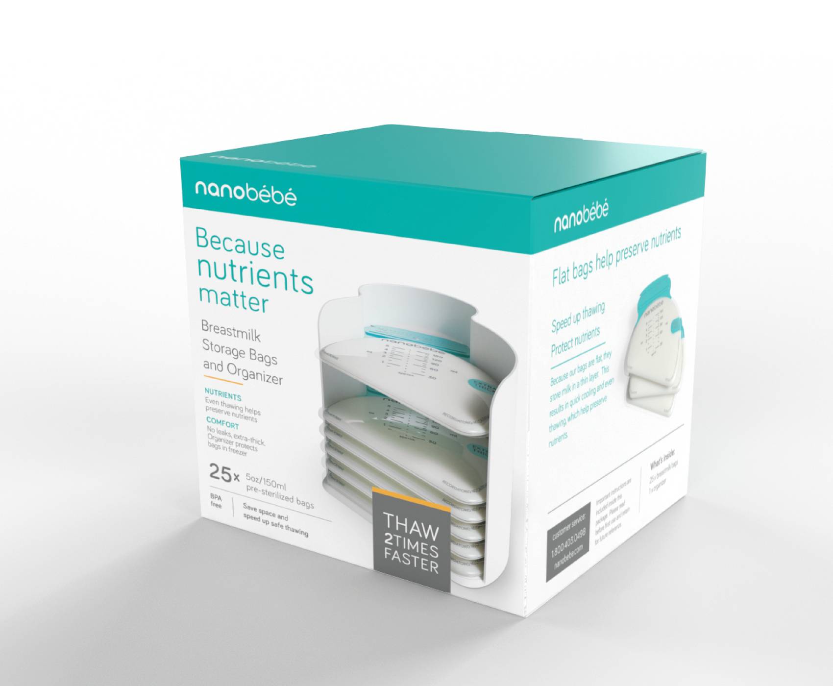 Nanobebe Breastmilk Storage Bags and Organizer