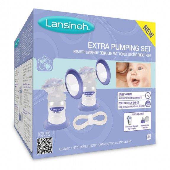 Lansinoh extra pumping set3