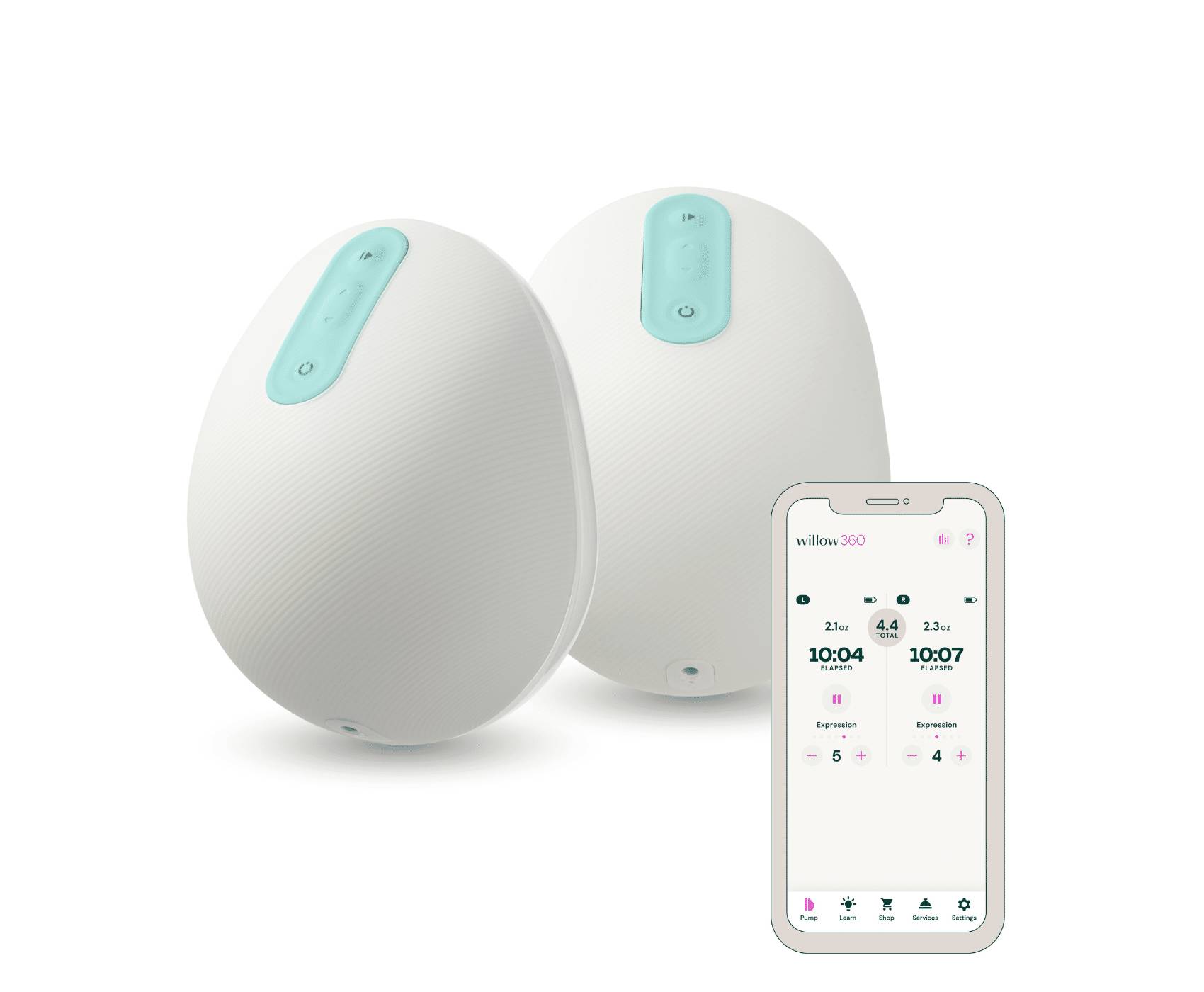 Willow 360 Leak-proof Wearable Double Electric Breast Pump