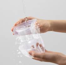 Cimilre Hands Free Collection Cups being washed