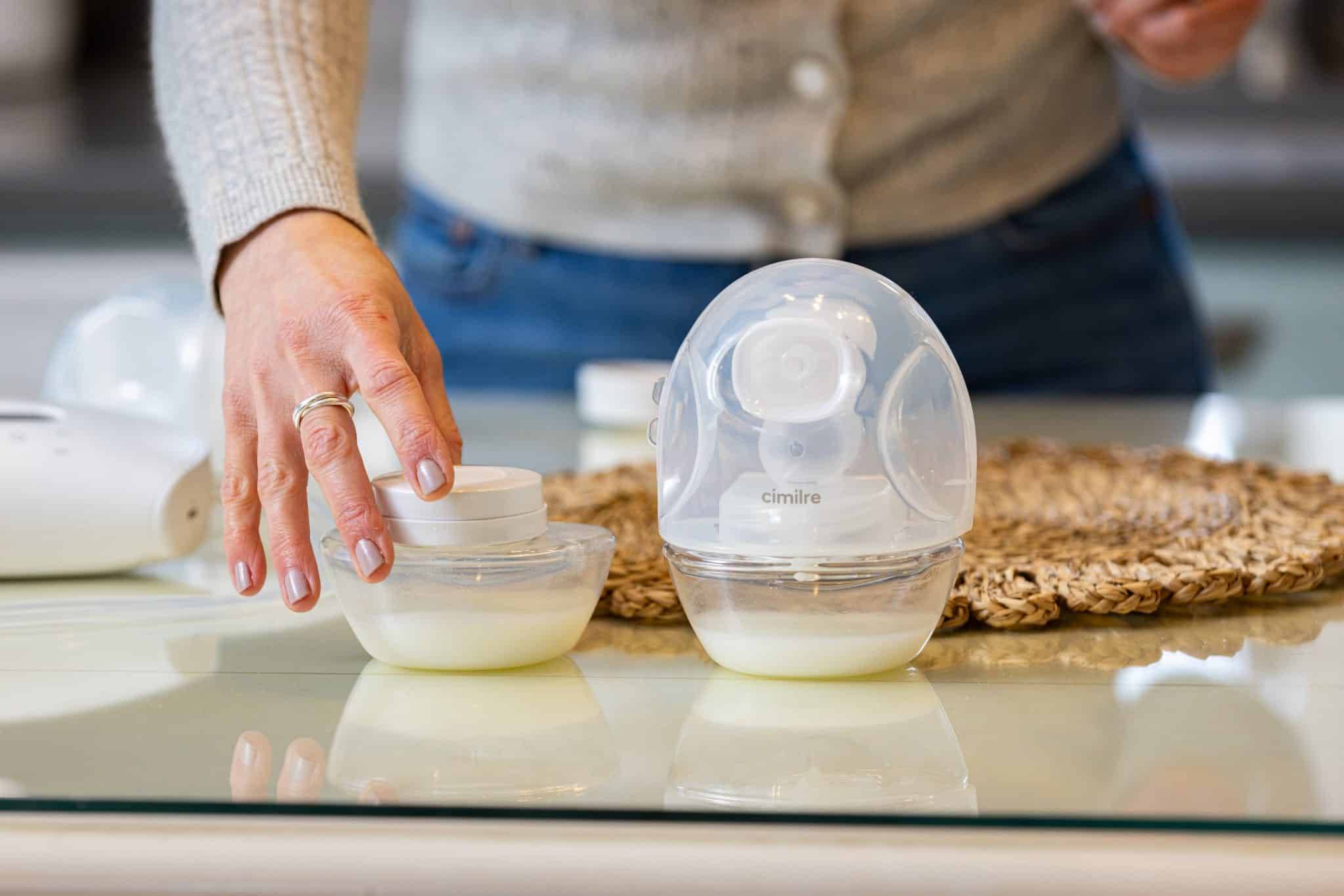 Cimilre Hands free collection cups mom and hand